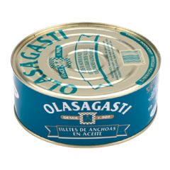 Olasagasti Cantabric Anchovies (Fillets) in EVOO 2.2 Lb (1 kg)