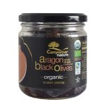 Campomar Nature Organic Dried Black Aragon Olives 350 gr (12.34oz)
