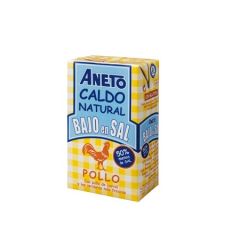 ANETO 100% Natural low sodium chicken Broth 1 L/33.83 Fl.Oz
