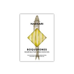 Nassari Gourmet Boquerones (Marinated Anchovies) in EVOO 80 g (2.8 oz).