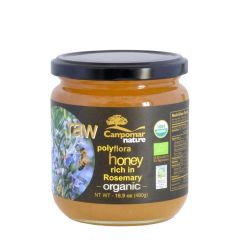 Campomar Nature Raw Organic Honey rich in Rosemary480 g. (16.9 Oz)