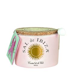 Sal de Ibiza Fleur de Sel, La Vie en Rose Ceramic Pot 140 gr (5.3 Oz)