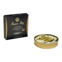 Ramon Pena Gold Sardines in Olive Oil w/Padron Peppers 130g (4.6 Oz)