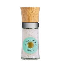 Sal de Ibiza Fleur de Sel, Isla Blanca Ceramic Pot, 140 gr. (4.9 oz)